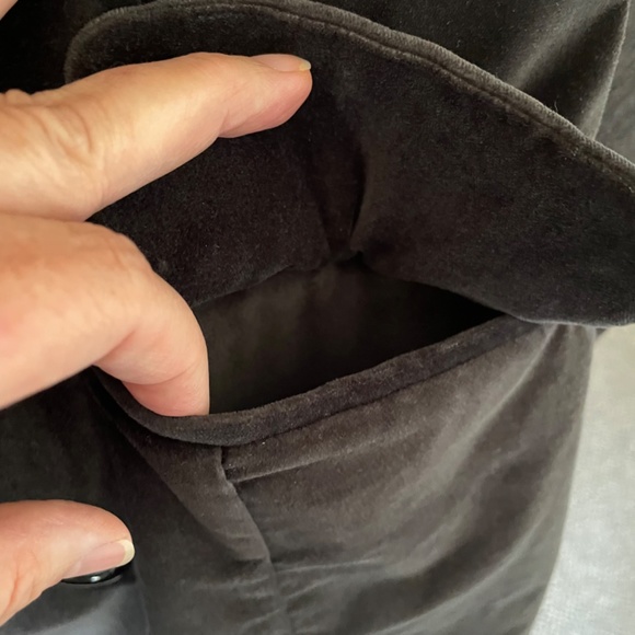 **SOLD** Vintage Mossimo velvet car coat - Sz M - Picture 7 of 9